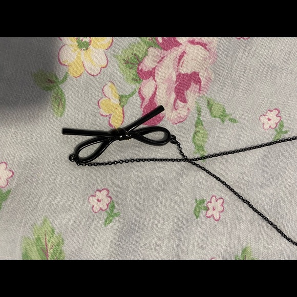 Black Bow Kate Spade Necklace ♠️ 🎀 - Picture 5 of 13
